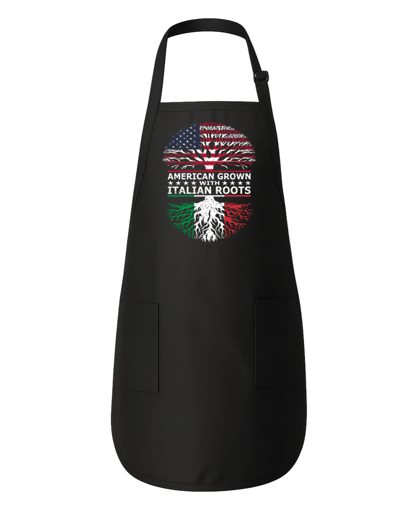 American Grown with Italian Roots Apron