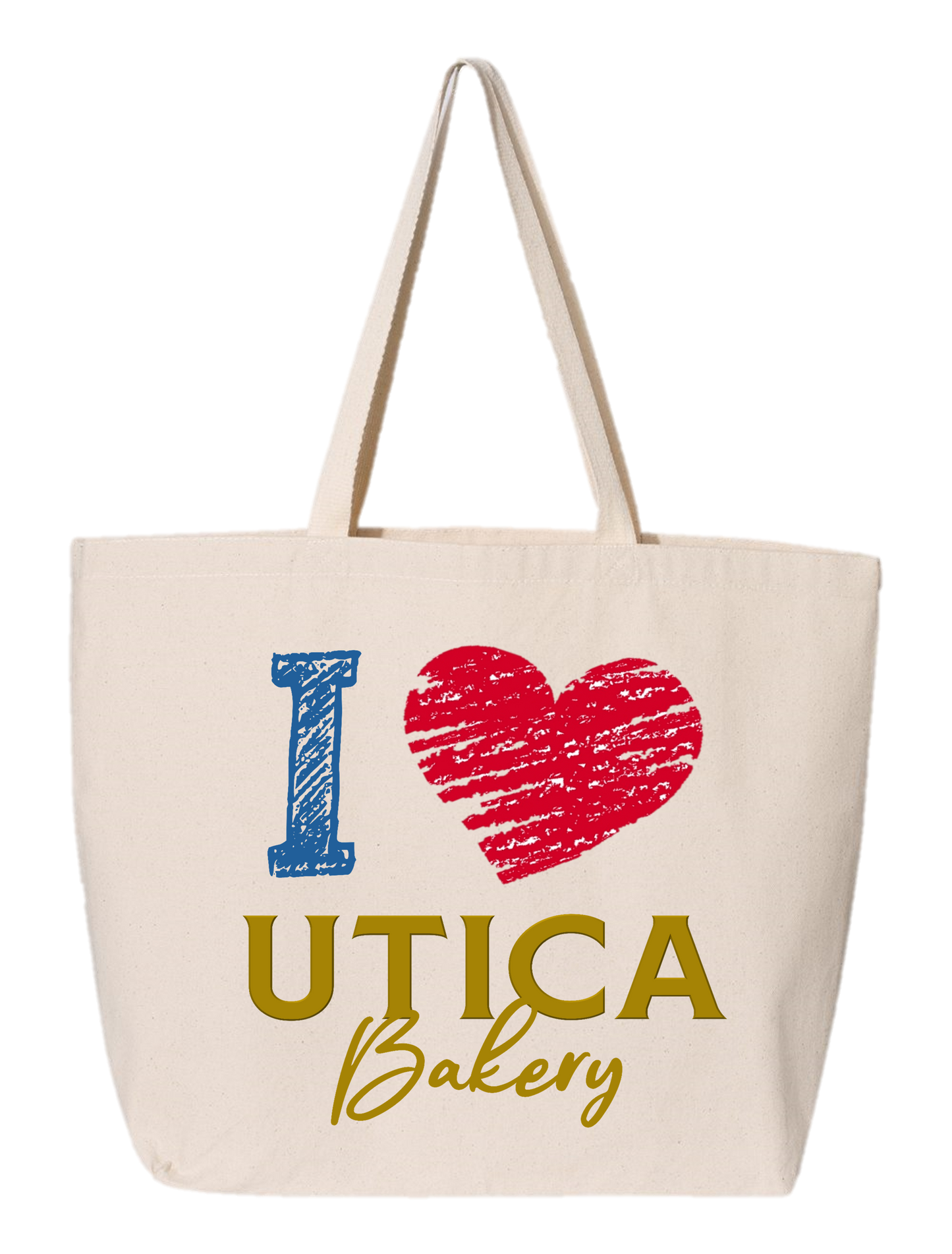 I Heart Utica Bakery Jumbo Tote