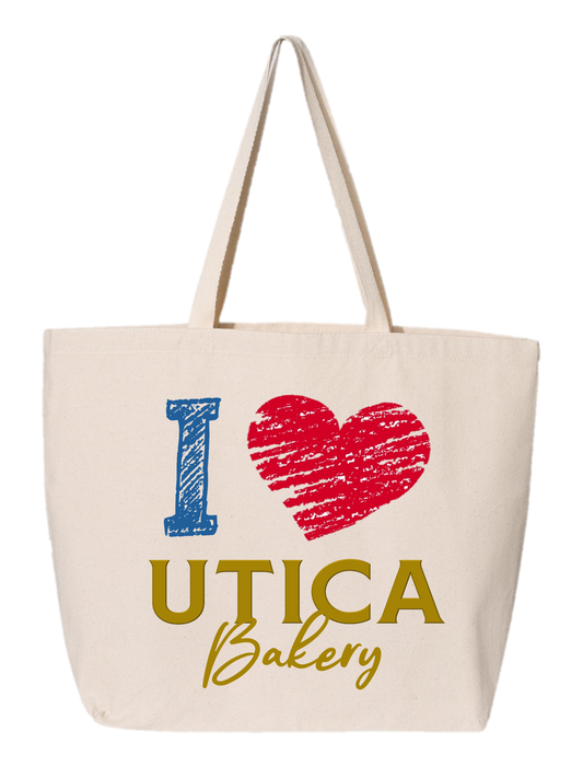 I Heart Utica Bakery Jumbo Tote